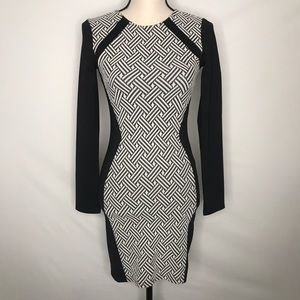 H&M Black And White Tribal Dress
